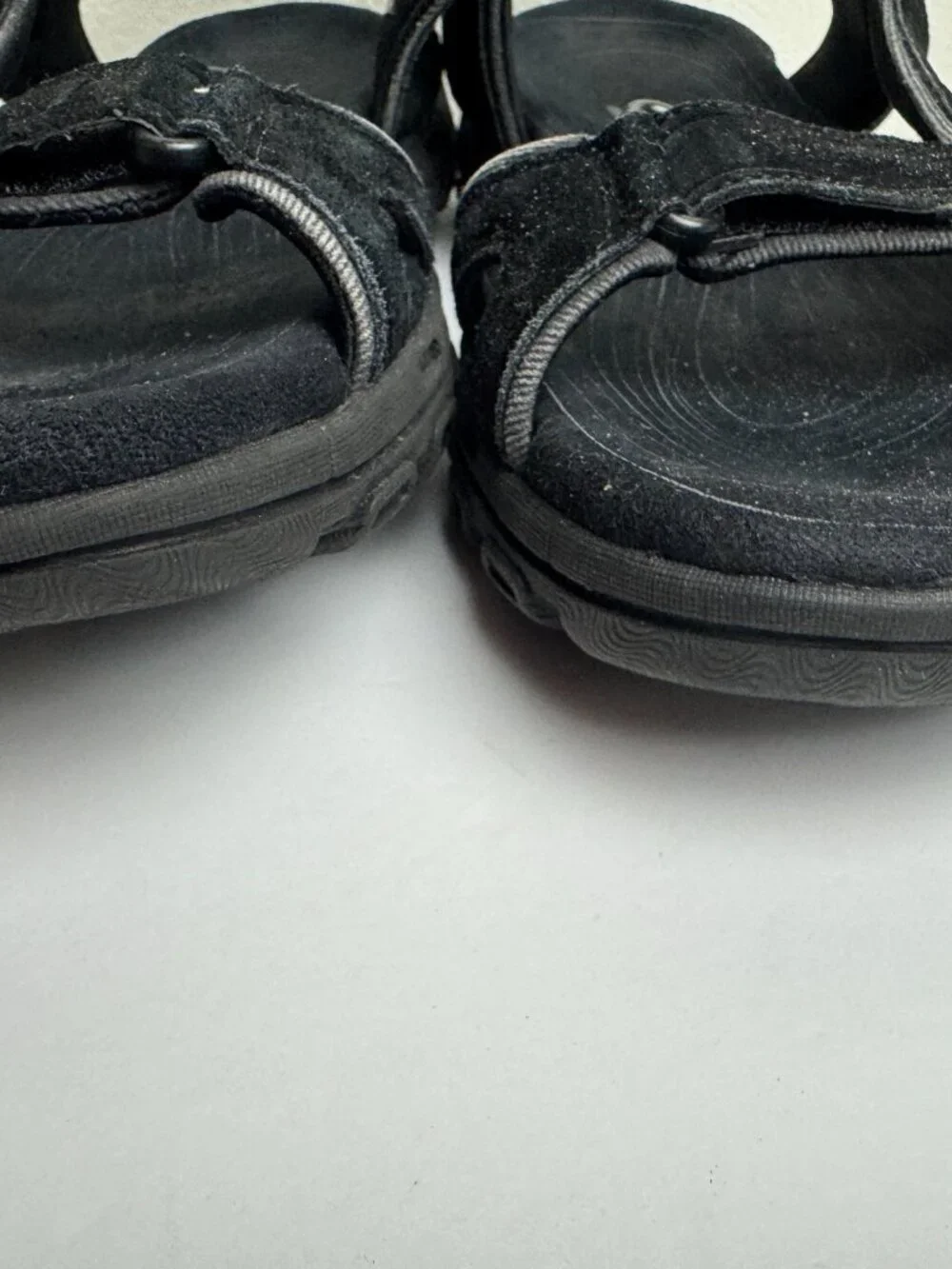 Skechers Gander Louden Men Sandals Black Memory Form Hiking Size 12